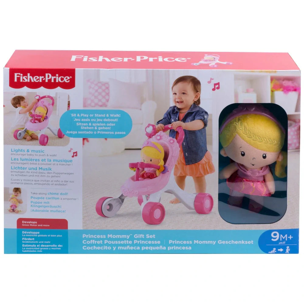 Fisher-Price Little People Princess Stroller Ride-On Toy